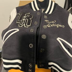 Little Boy True Religion varsity jacket